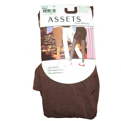 Assets By Spanx Lucky Leg Footless Shaping Tights Brown Size 2 (125-150 lbs)